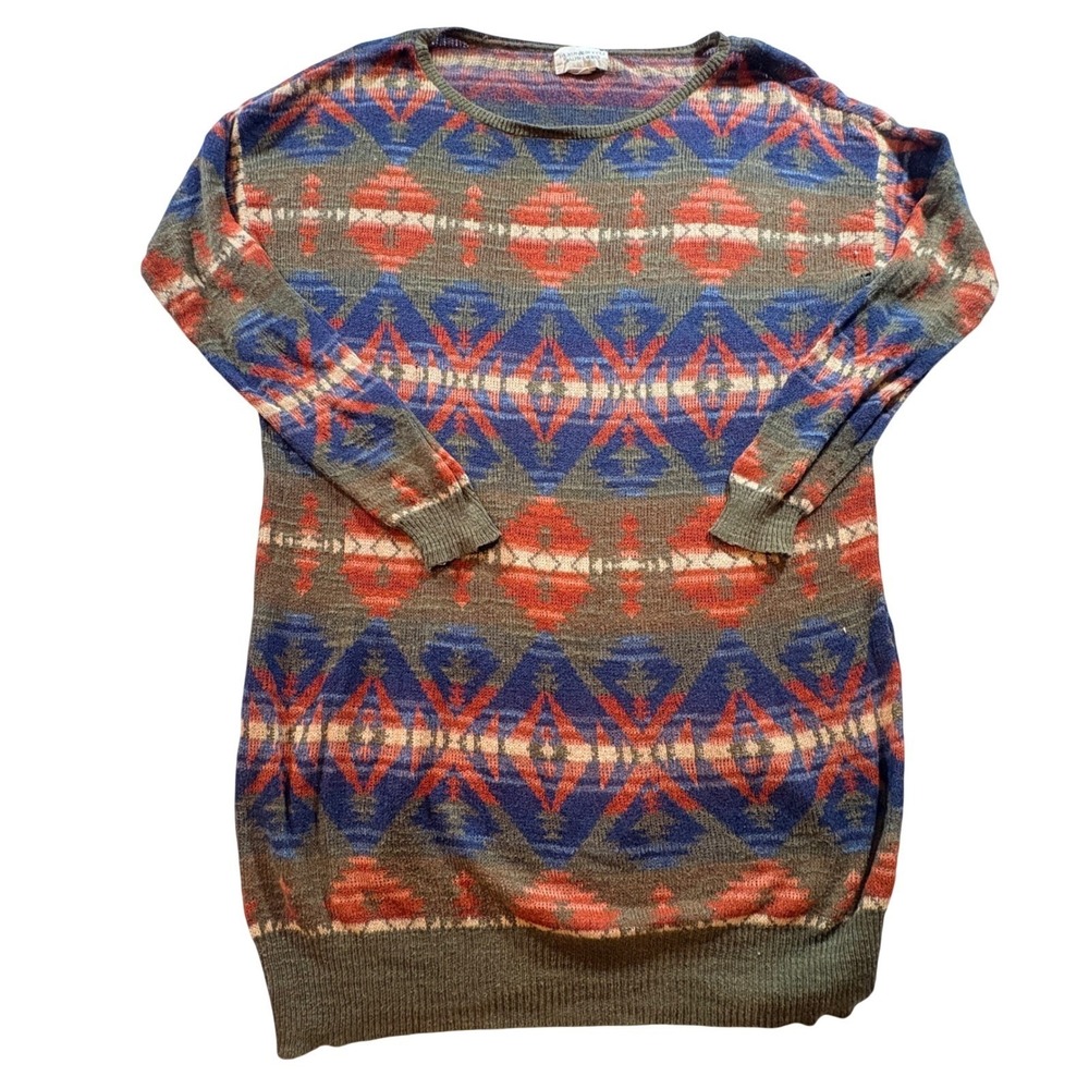 Denim & Supply‎ Ralph Lauren Sweater Dress Womens Medium Southwestern Knit Boho